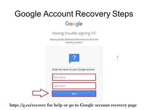 How to recover your Google Account or Gmail.
